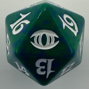 Magic The Gathering Future Sight Green D20 Spindown Die
